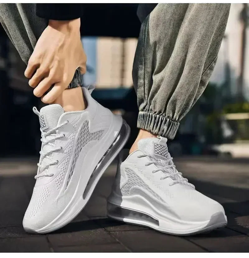 Chaussures de course à coussin d'air pour hommes, baskets décontractées tendance, respirantes et à semelle souple, pour le printemps été