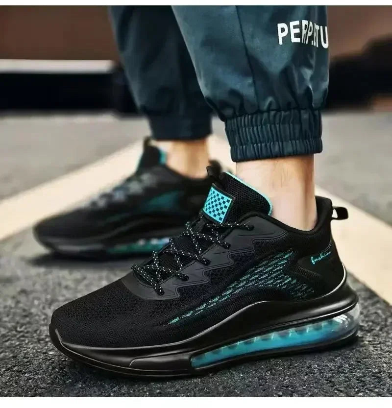 Chaussures de course à coussin d'air pour hommes, baskets décontractées tendance, respirantes et à semelle souple, pour le printemps été