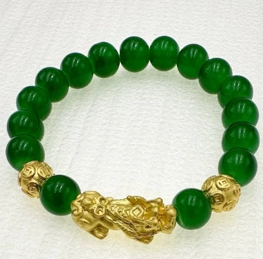 Bracelet de perles et de suerte FengShui, bracelet de perles Pixiu d'obsidienne noire Feng Shui, bracelet de perles de bouddha porte-bonheur