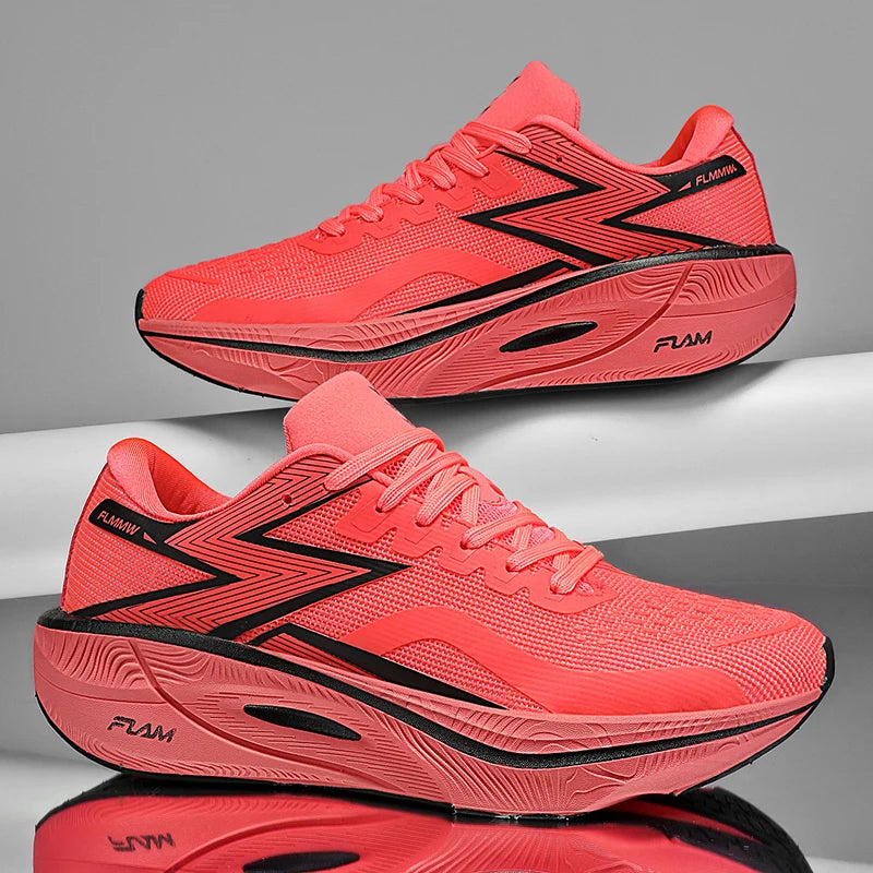 Chaussures de course légères pour hommes et femmes, nouvelle collection printemps-été 2025, avec plaque en carbone, pour marathon