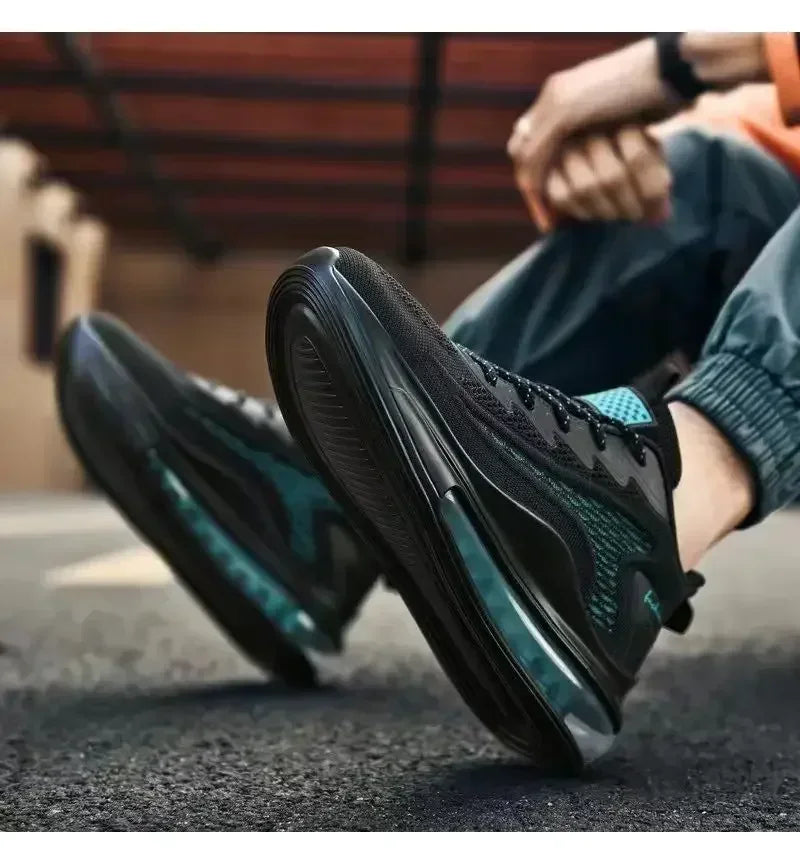 Chaussures de course à coussin d'air pour hommes, baskets décontractées tendance, respirantes et à semelle souple, pour le printemps été