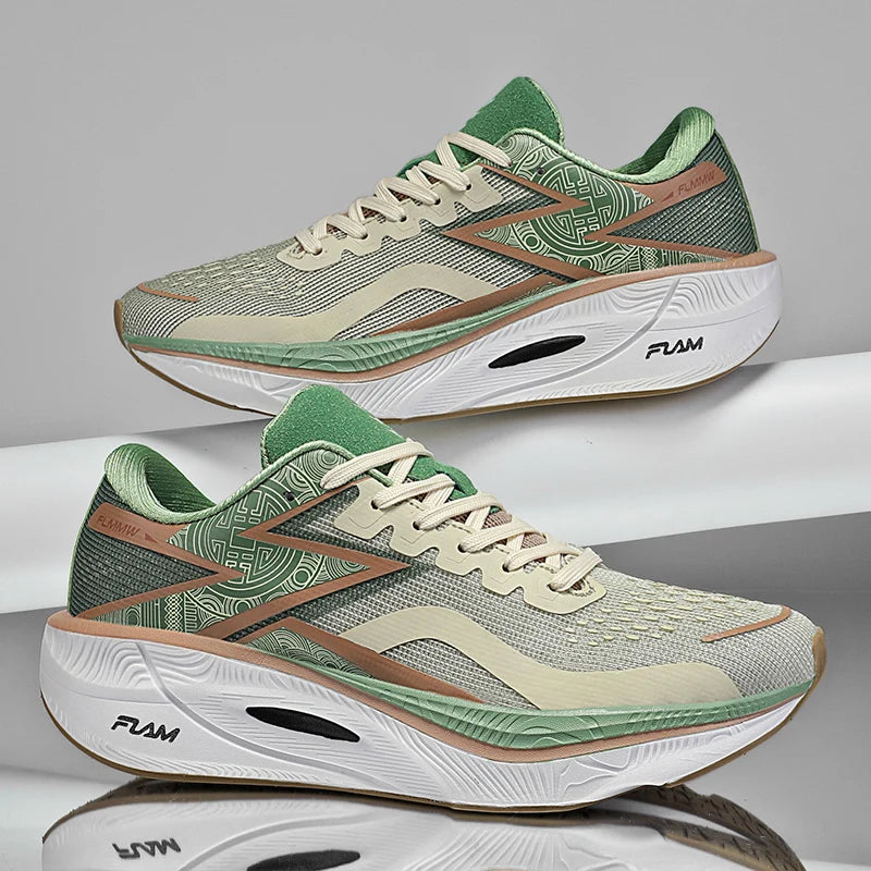 Chaussures de course légères pour hommes et femmes, nouvelle collection printemps-été 2025, avec plaque en carbone, pour marathon