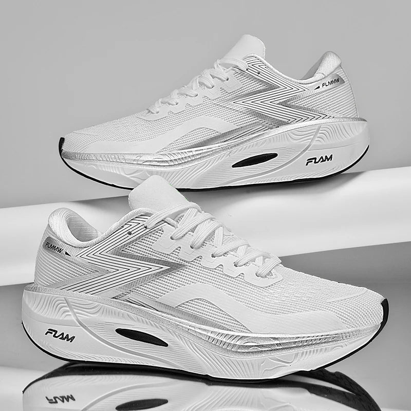 Chaussures de course légères pour hommes et femmes, nouvelle collection printemps-été 2025, avec plaque en carbone, pour marathon