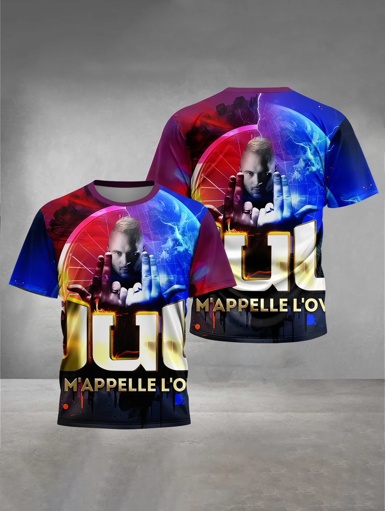 T-shirt de sport imprimé 3D à séchage rapide et respirant pour homme, style streetwear, JuL C'est Pas Des Lol, hip-hop, rock, décontracté, manches courtes