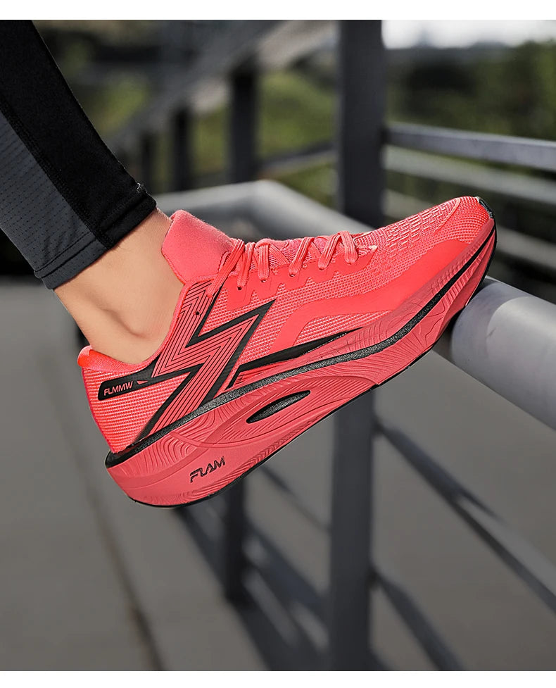 Chaussures de course légères pour hommes et femmes, nouvelle collection printemps-été 2025, avec plaque en carbone, pour marathon
