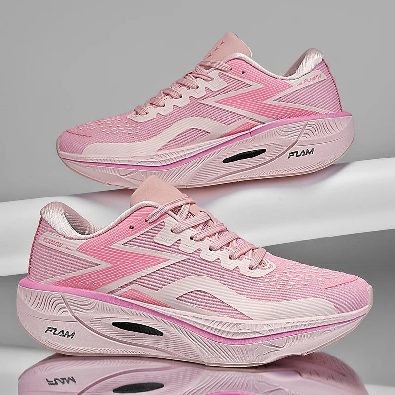 Chaussures de course légères pour hommes et femmes, nouvelle collection printemps-été 2025, avec plaque en carbone, pour marathon