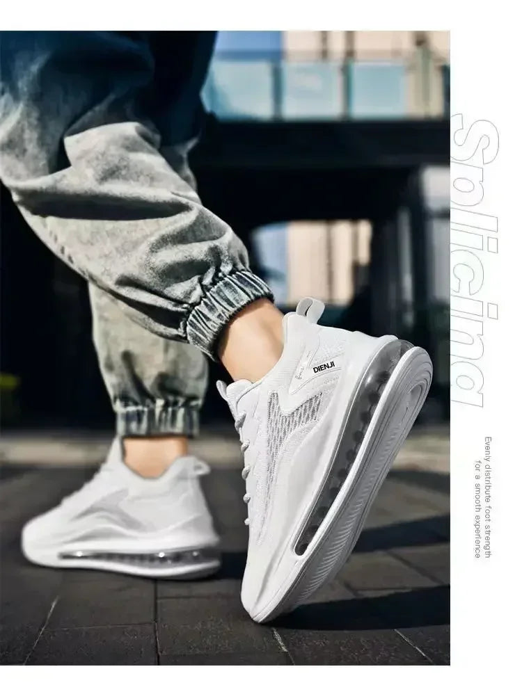 Chaussures de course à coussin d'air pour hommes, baskets décontractées tendance, respirantes et à semelle souple, pour le printemps été