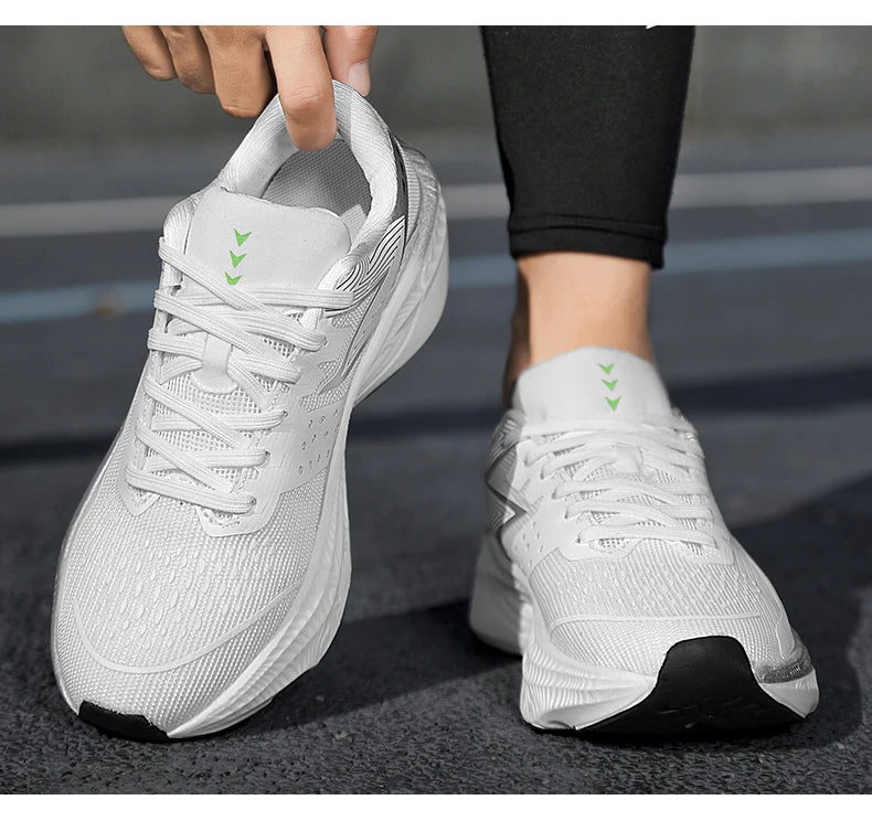Chaussures de course légères pour hommes et femmes, nouvelle collection printemps-été 2025, avec plaque en carbone, pour marathon