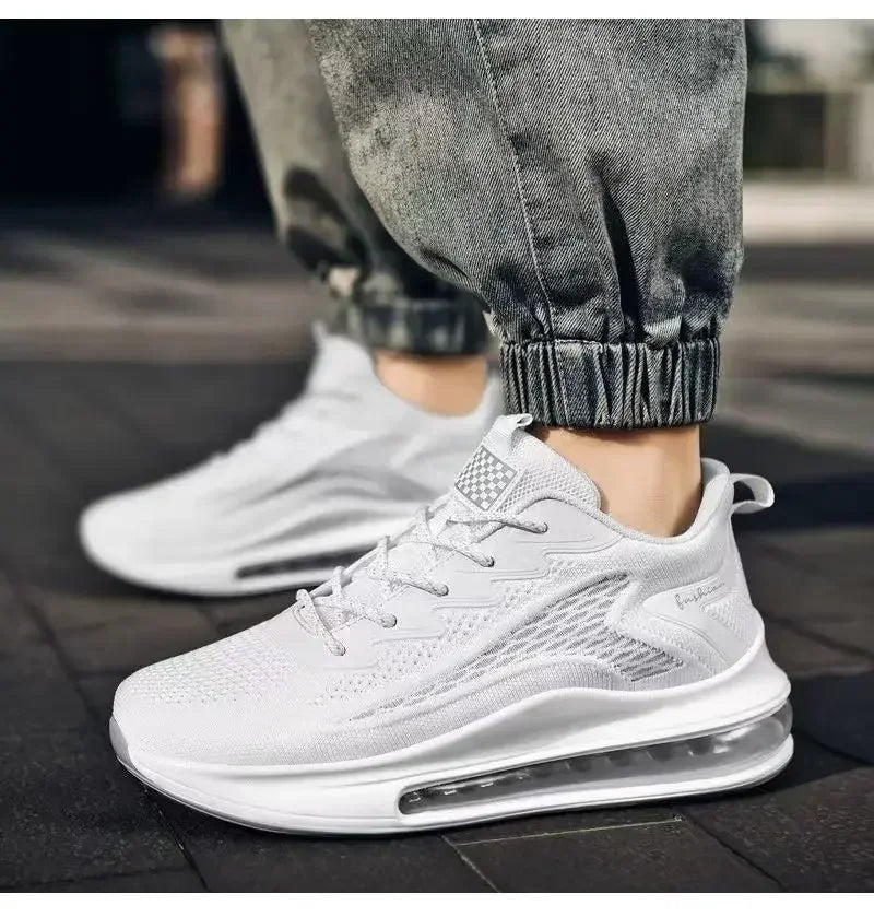 Chaussures de course à coussin d'air pour hommes, baskets décontractées tendance, respirantes et à semelle souple, pour le printemps été
