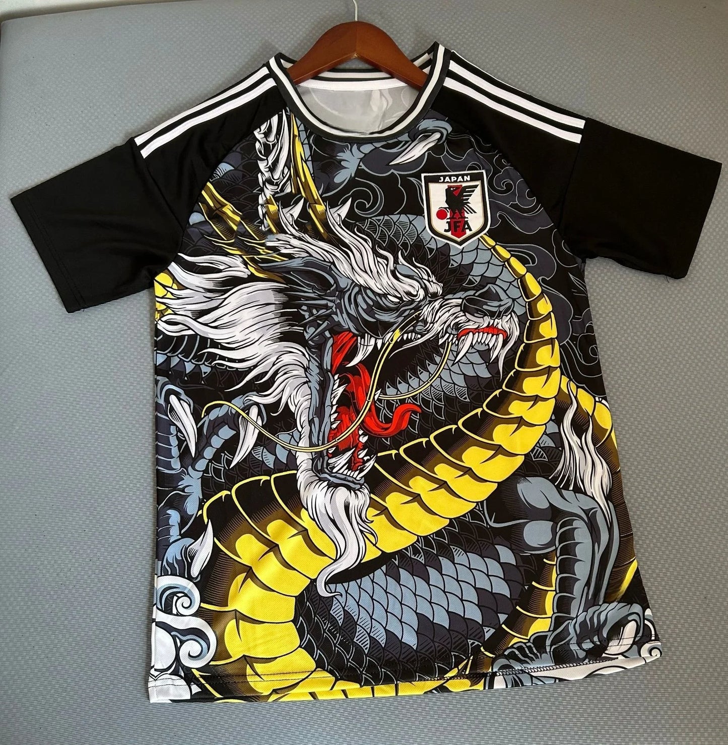 Maillot de football imprimé dragon pour homme 2025, T-shirt tendance JFA, séchage rapide, respirant, entraînement, manches courtes
