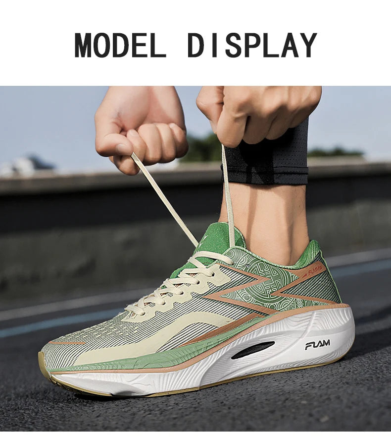 Chaussures de course légères pour hommes et femmes, nouvelle collection printemps-été 2025, avec plaque en carbone, pour marathon