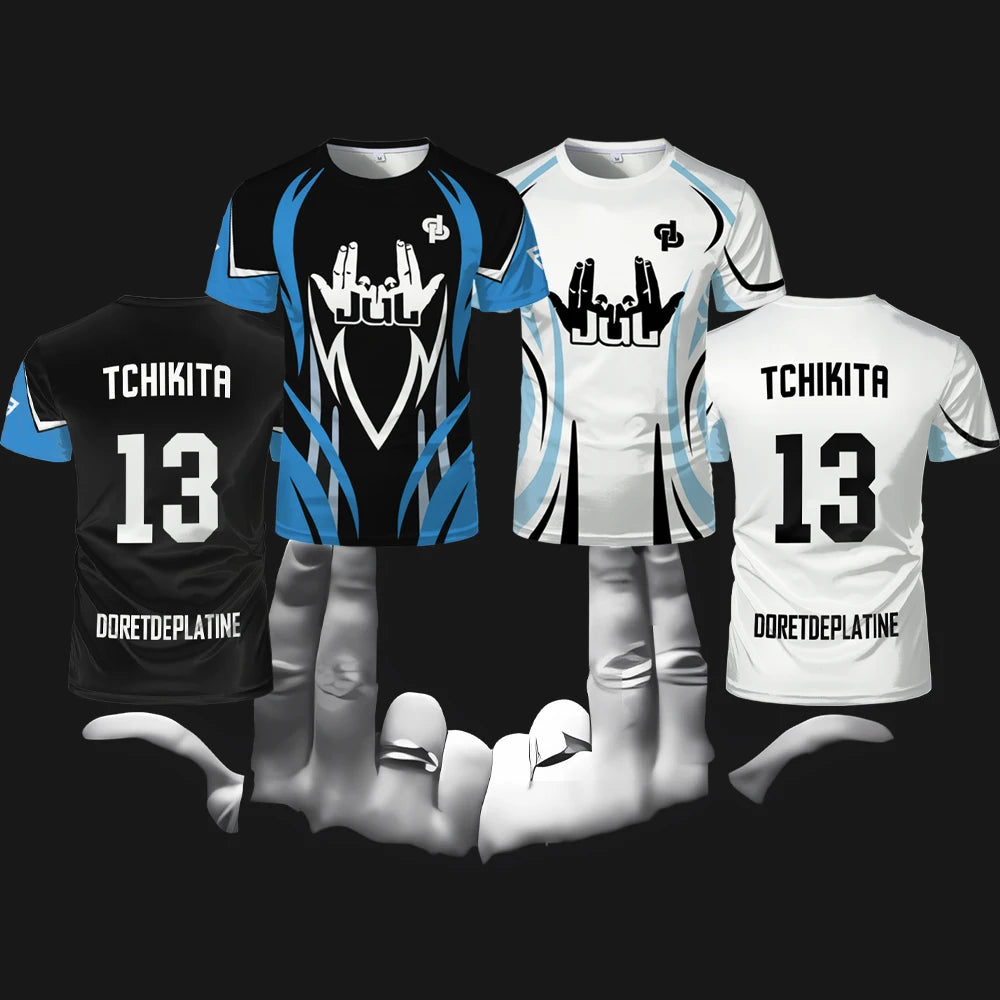 T-shirts de football pour hommes et femmes, rose, respirant, séchage rapide, entraînement, DP, mode été, décontracté, sport, 2025