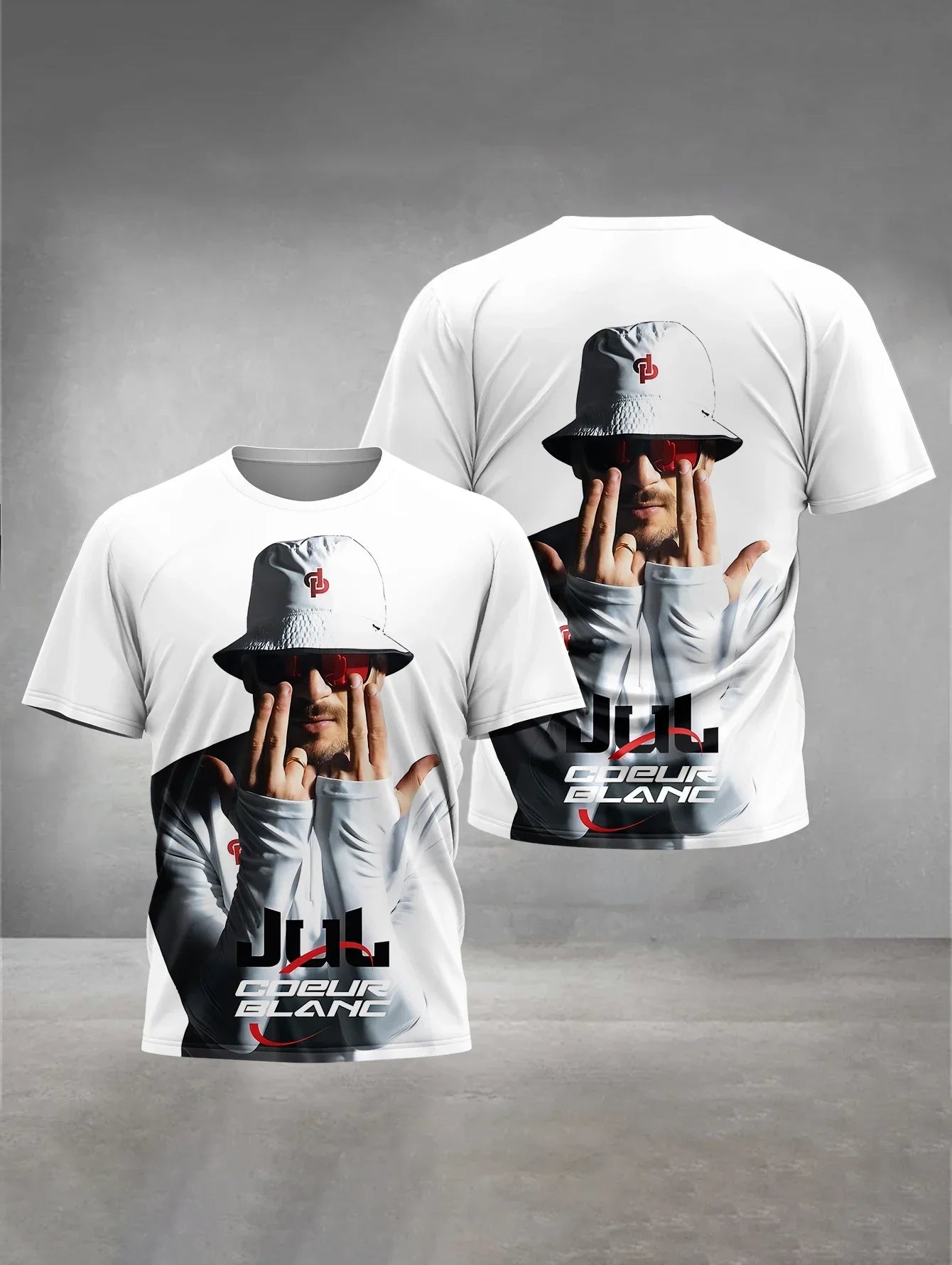 T-shirt de sport imprimé 3D à séchage rapide et respirant pour homme, style streetwear, JuL C'est Pas Des Lol, hip-hop, rock, décontracté, manches courtes