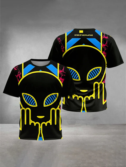 T-shirt de sport imprimé 3D à séchage rapide et respirant pour homme, style streetwear, JuL C'est Pas Des Lol, hip-hop, rock, décontracté, manches courtes