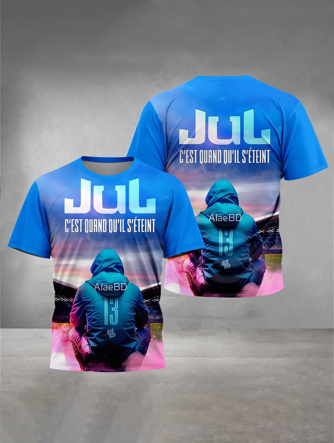 T-shirt de sport imprimé 3D à séchage rapide et respirant pour homme, style streetwear, JuL C'est Pas Des Lol, hip-hop, rock, décontracté, manches courtes