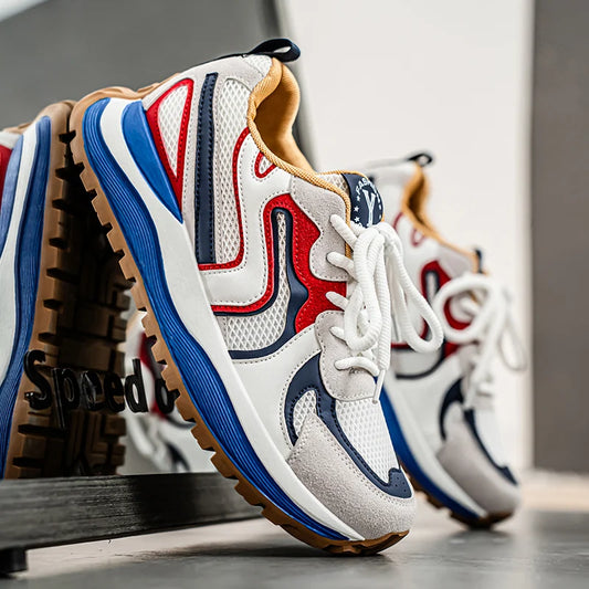 Baskets d'été pour hommes, chaussures respirantes, décontractées, pour randonnée, sport, course à pied, tennis, mode, luxe, créateur, mocassins à plateforme